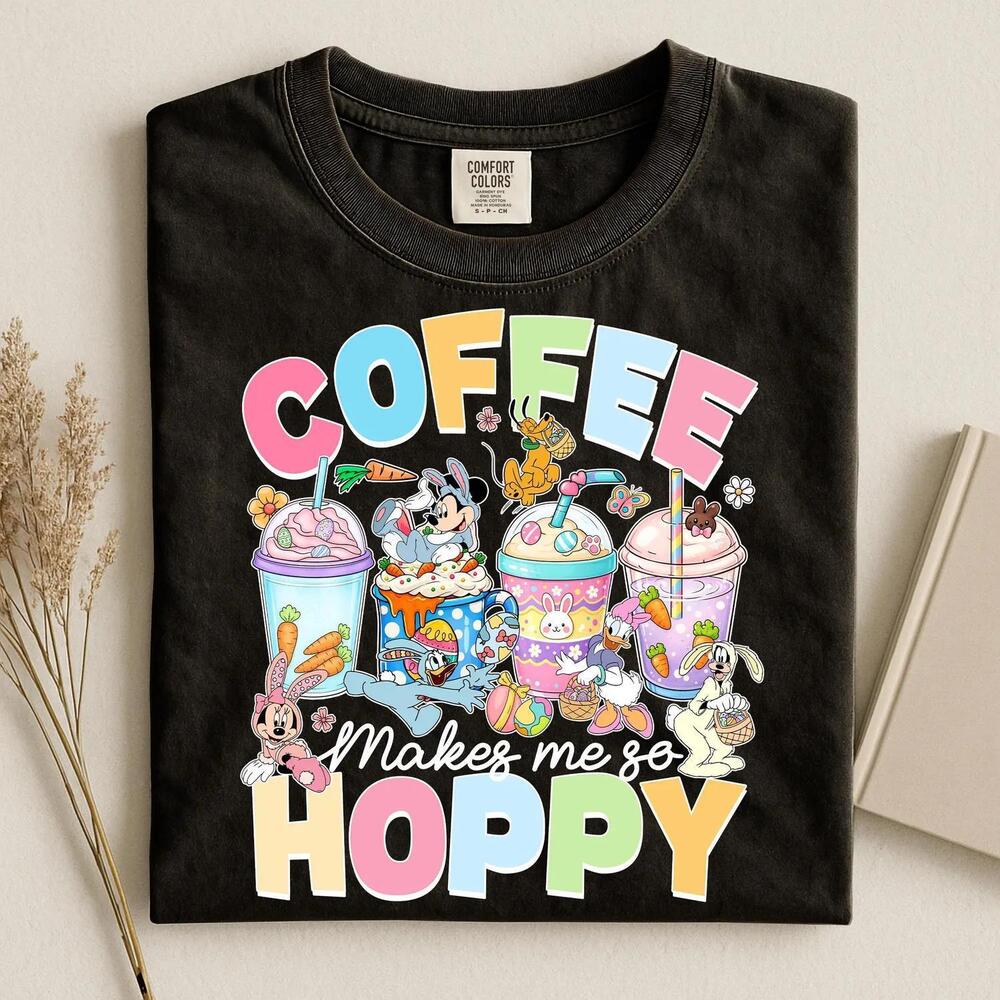 Disney Easter Coffee Mickey And Minnie Shirt